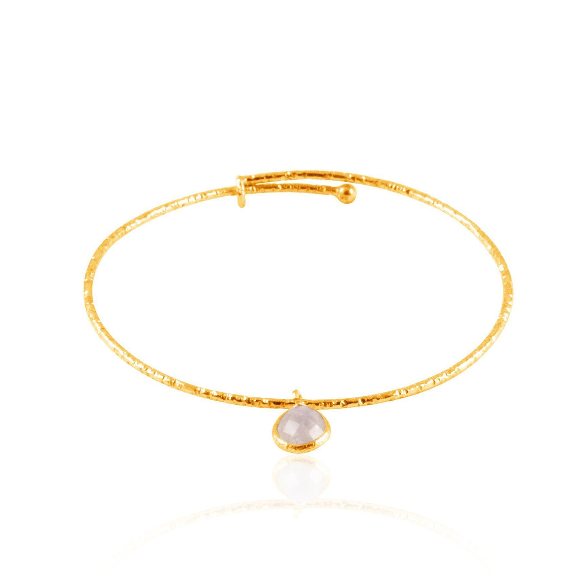 Sabyavi Bracelet Gold Charm Bangle Sterling Silver