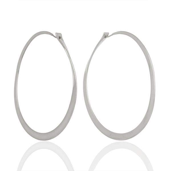 Sabyavi Hoops Gold Shoulder Duster Hoops Sterling Silver