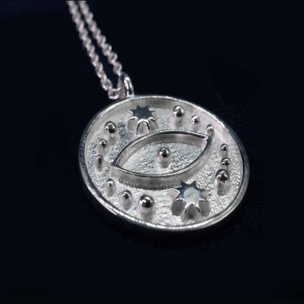Sabyavi Pendant Evil Eye Pendant Sterling Silver