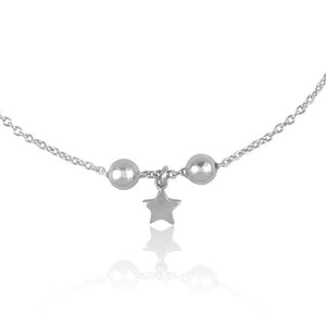 Sabyavi Body Jewellery Star Ankle Chain Sterling Silver
