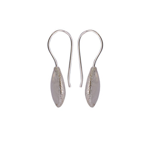 Sabyavi Earrings Silver Moonstone Textured Earrings Sterling Silver