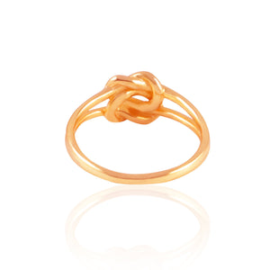 Sabyavi Ring Gold True Lover's Knot Ring Sterling Silver