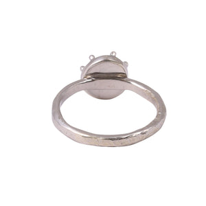 Sabyavi Ring Pink Tourmaline Bezel Set Gold Plated Ring Sterling Silver